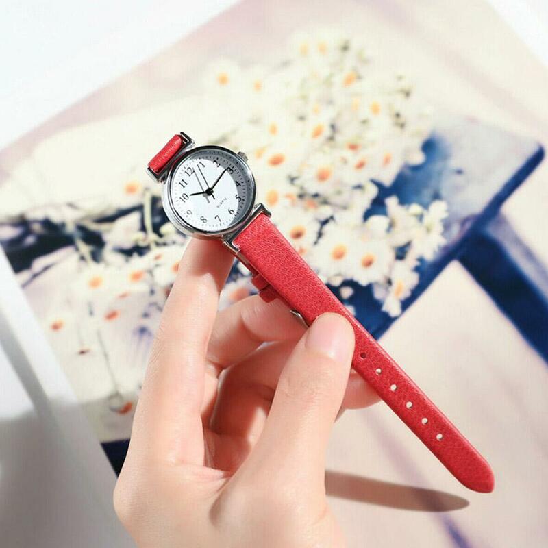 Wykwintny mały zegarek sukienka damska Retro skórzany damski wzór zegara Mini zegarek damski zegarek marki damskiej N0D1