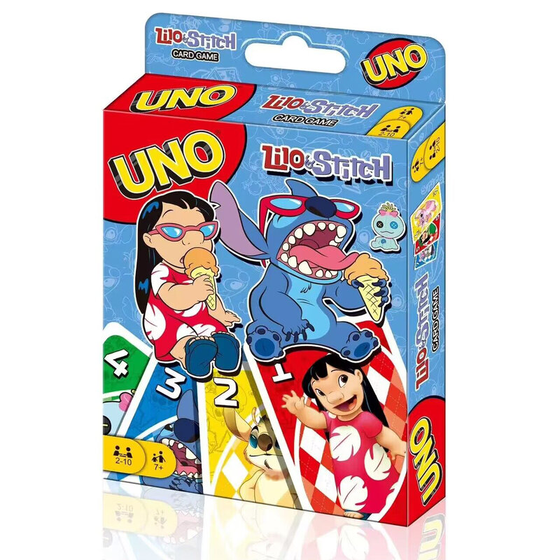 Подходящая карточная игра UNO Stitch в майнкрафт, семейная модель, настольная игра, забавные друзья, развлечения, покер