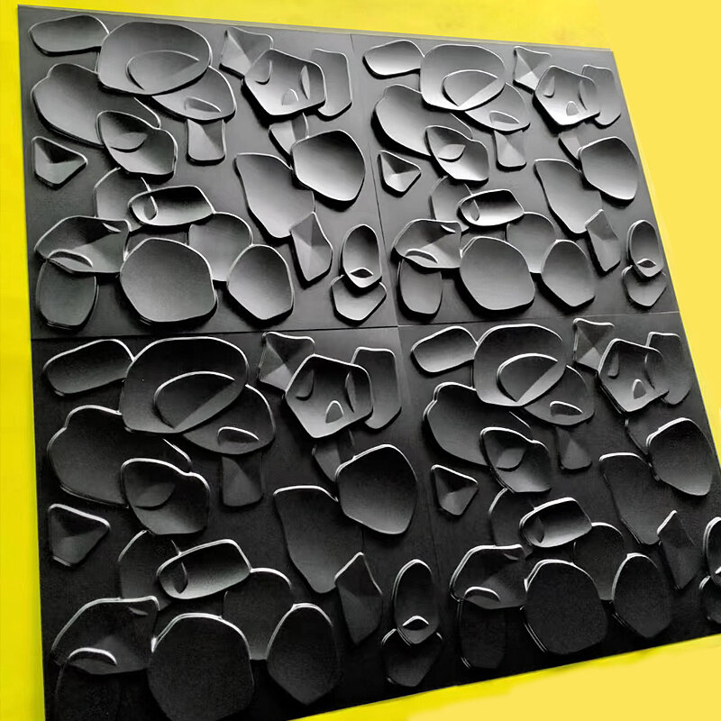 12 Stuks 50X50Cm 3D Wandpaneel Geometrische 3D Muursticker Behang Muurschildering Diamant Ontwerp Decor Tegel 3d mold 90's Esthetische Kamer Muur