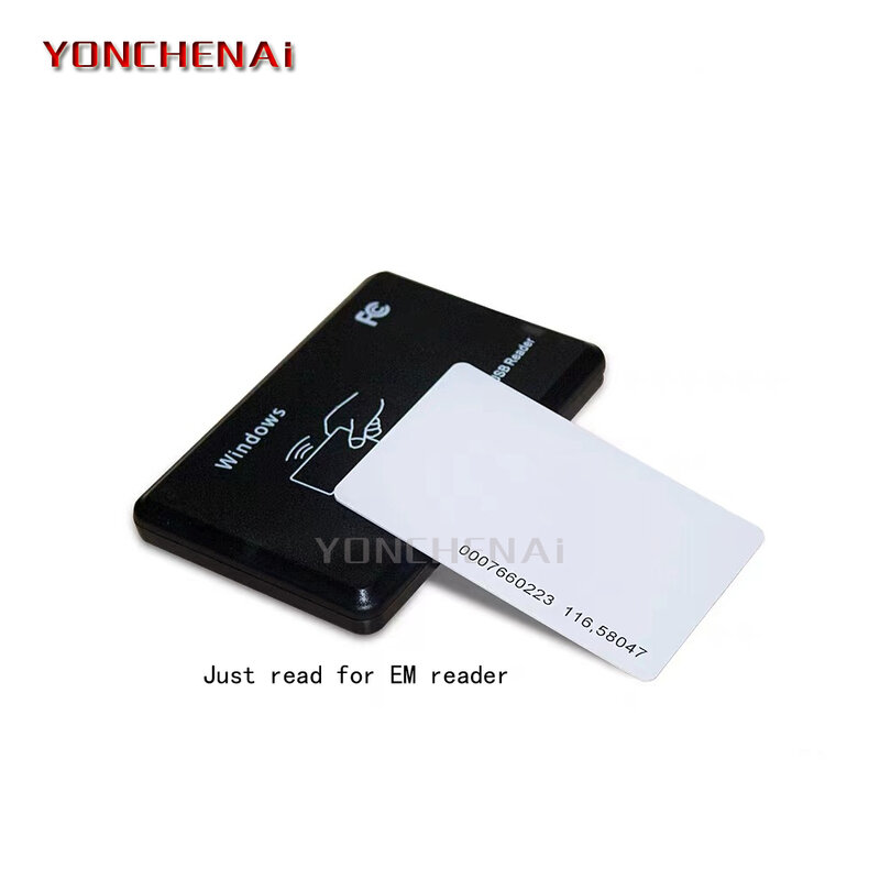 Idアクセス制御カード,薄い白いカード,読み取り専用,tk4100,125KHz,1箱あたり200個