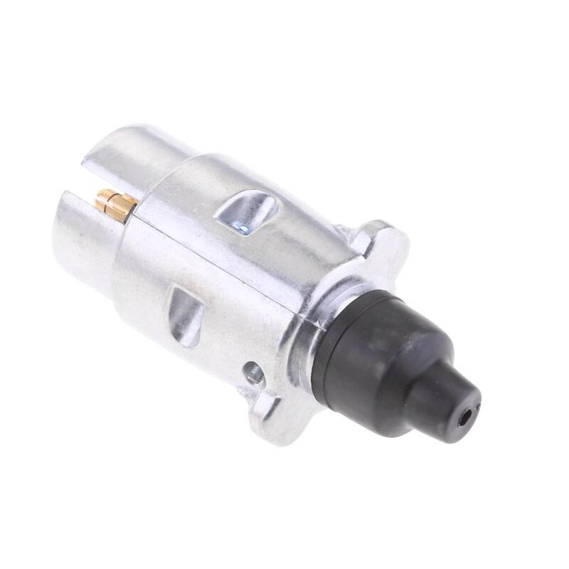 Alumínio Plug for Car Trailer Lights, reboque Electrics, 7 Pin, UE