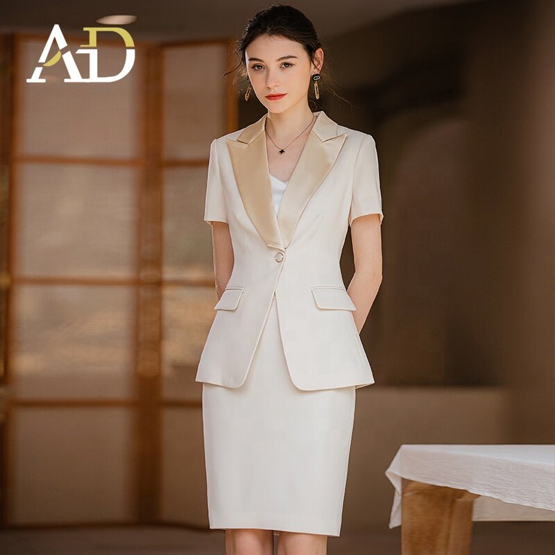 ladies summer suits hotel lady's uniform hotel design uniform original factory supplying OEM production
