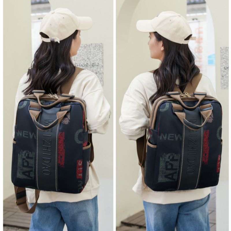Large Capacity Backpacks Big Soft Anti-Theft Travel Bags Fashion Light Rucksack Women