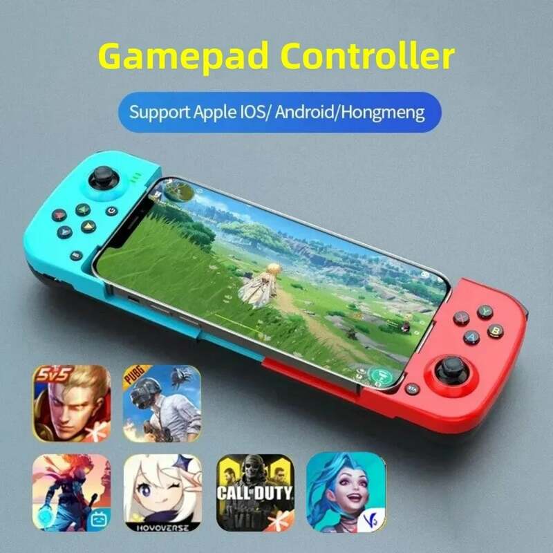Gamepad Joystick kontroler Game teleskopik, untuk Apple IOS Android PUBG Switch PS4 Stretch nirkabel BT 5.0 Phone Eat Chicken