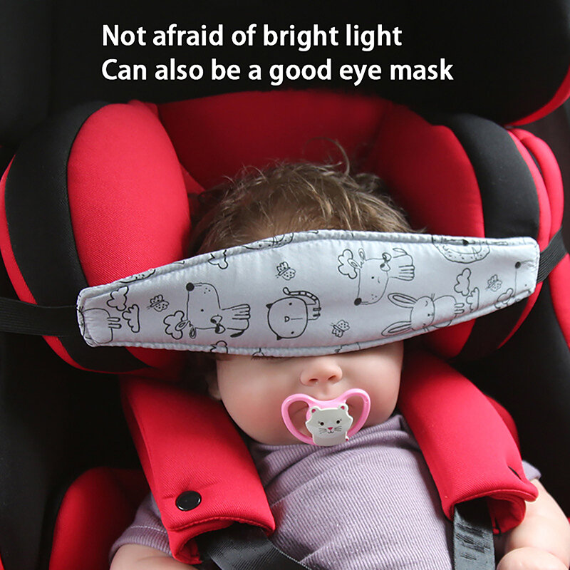Soporte de cabeza de asiento de coche para bebé, cinturón de sujeción ajustable, posicionador de sueño para niño y niña, almohada de seguridad para bebé, Protector de cabeza infantil