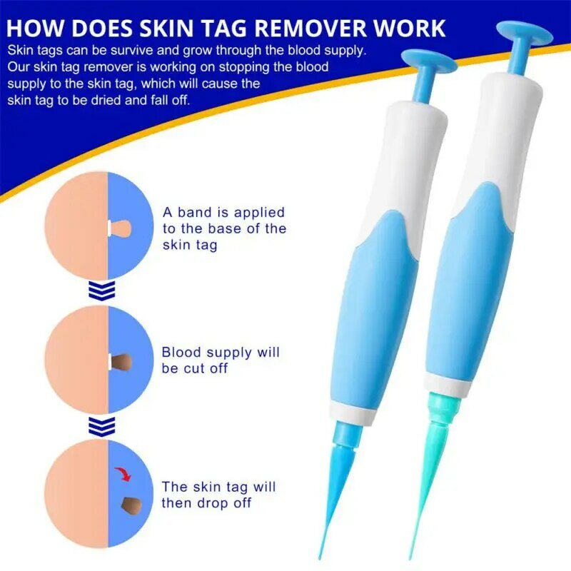 2 In1ไม่เจ็บปวดอัตโนมัติ Skin Tag Mole Wart Removal ชุดเครื่องมือทำความสะอาด Face Skin Care Body Wart Dot การรักษา Remover สุขภาพความงาม