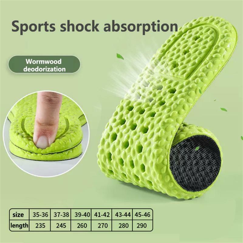 Inner Raised Insole Comfortable Foot Feel Feeling Of Stepping On Excrement Pu Mens Elevated Insole Lightweight Sports Insole