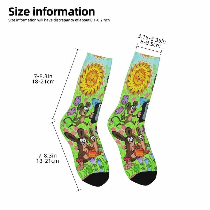 ถุงเท้าพิมพ์ลาย3D ใส่ได้ทั้งชายและหญิง, ถุงเท้าฮิปฮอป Krtek Little Maulwurf น่าสนใจสำหรับสี่ฤดูกาล