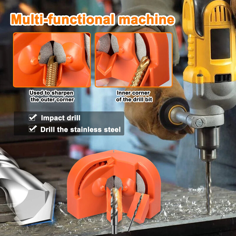 Electric Drill Bits Grinding Sharpener Wear Resistant Diamond Grinding Blade Sharpening Tool Impact Drill Milling Cutter Grinder