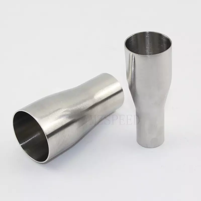 19mm-102mm OD Butt Welding Reducer SUS 304 Stainless Steel Sanitary Pipe Fitting Homebrew Beer
