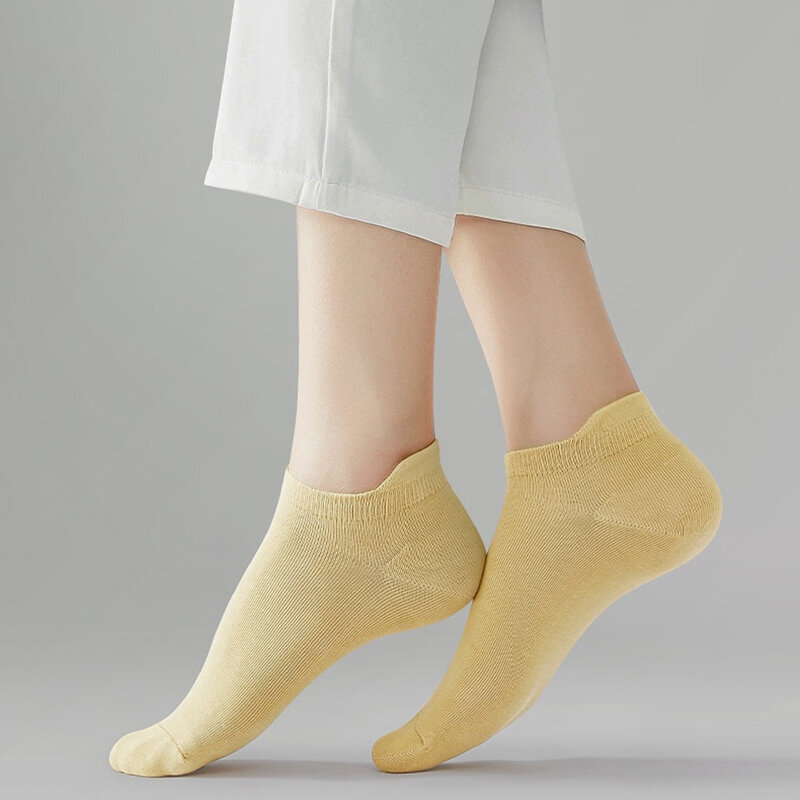 Женские носки весна-осень крутые и дышащие сетчатые носки для мужчин летние с вкладышами для ушей повседневные однотонные короткие носки