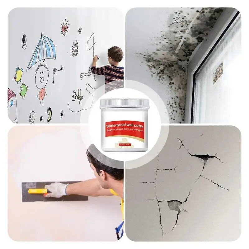 Spackle-Herramienta de reparación de pared multifuncional, crema de alta densidad, resistente al agua, reparación del hogar, fijación de pared de larga duración