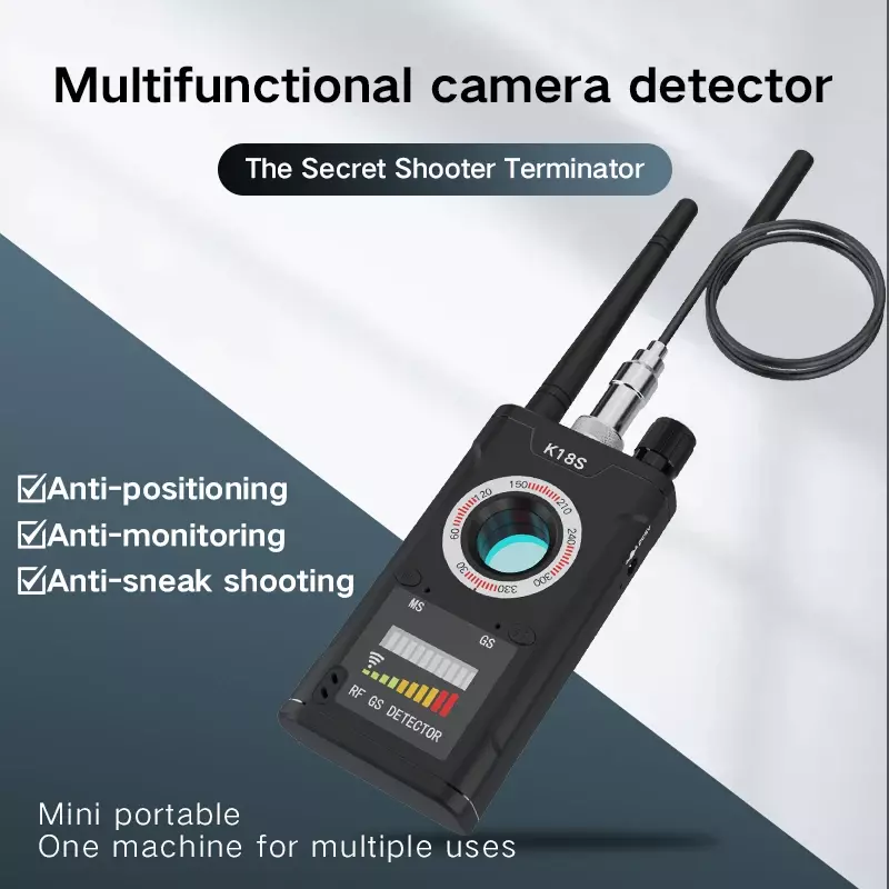 K18s rf信号,隠しカメラ,防弾検出器,反不滅,磁気スキャン,GPSロケーター,gsm秘密のバグ
