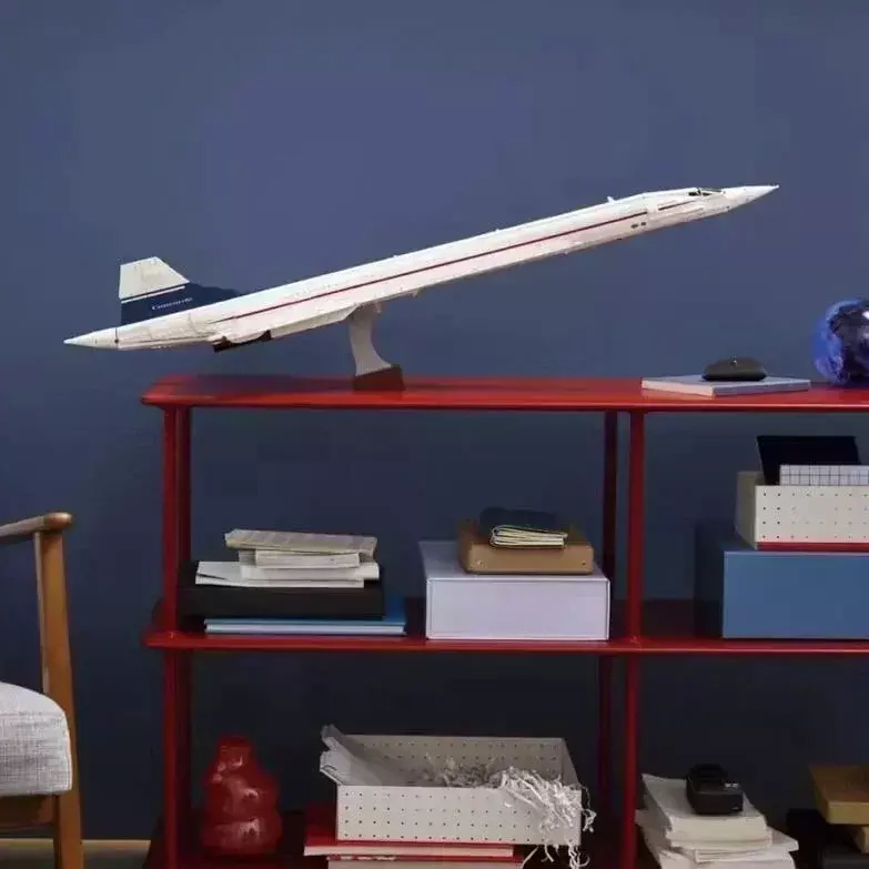 10318 Concorde โมเดลเครื่องบินเครื่องบินบล็อกตัวต่อ105ซม. ของเล่นเพื่อการศึกษาสำหรับเด็กวันเกิดวันคริสต์มาสของขวัญ