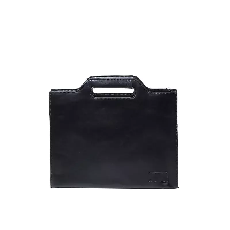 Maleta de luxo em couro PU, bolsa masculina, maleta de mão para laptop, bolsa de documento, moda, 2024