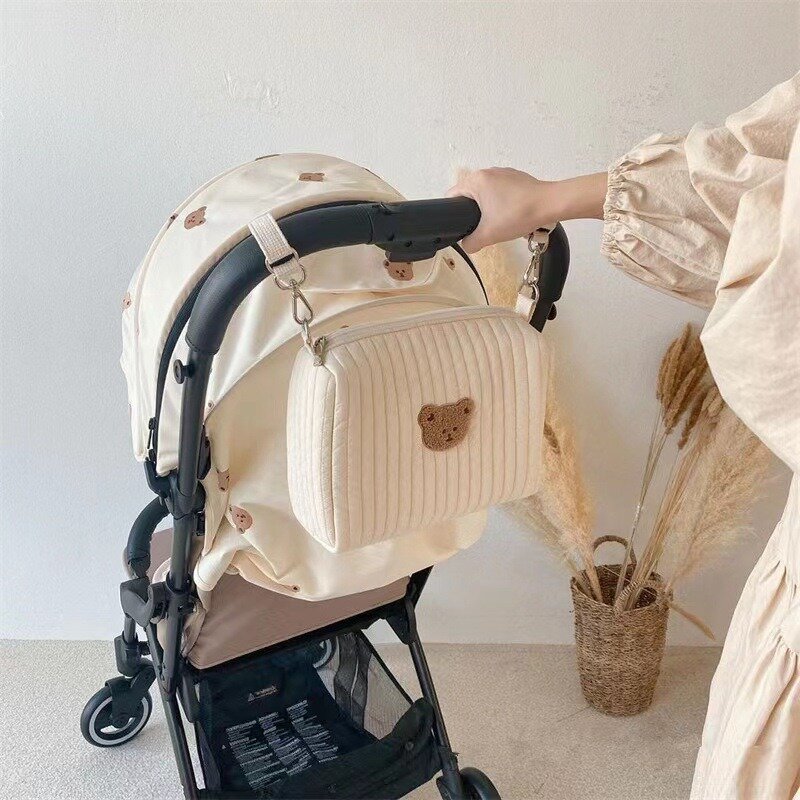 Stroller Organizer Bags Mummy Large Capacity Travel Hanging Bag Bottle Holder Pram Diaper Bags Baby Stroller Accessories