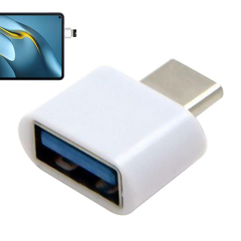 Conversor de USB para Type C, adaptador USB OTG Type C para USB, conversor Type C OTG para telefone celular e produtos eletrônicos.