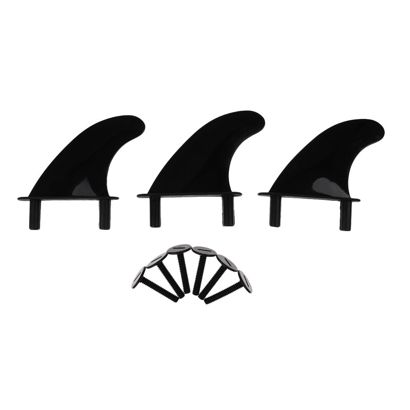 4.5 Inch G5 Soft Top Surf Fin With Replacement 6 Fins Screws Plastic Soft Tail Fin For Soft Surfboard Surfing Accessories