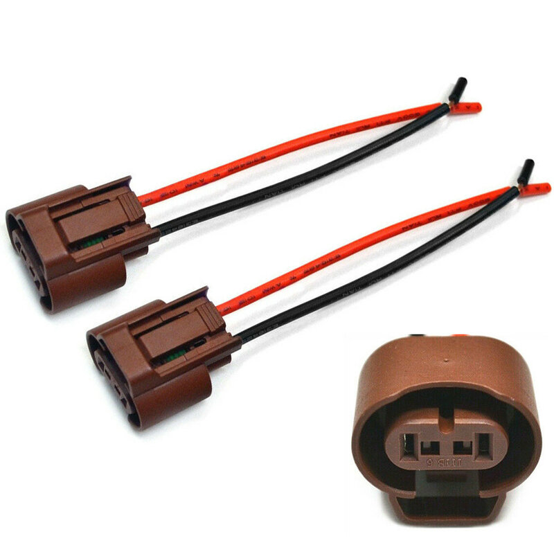 Cable Pigtail hembra U 9006 HB4, Conector de luz antiniebla DE DOS arnés, Bombilla de lámpara, accesorios de coche de alta calidad, 2 uds.