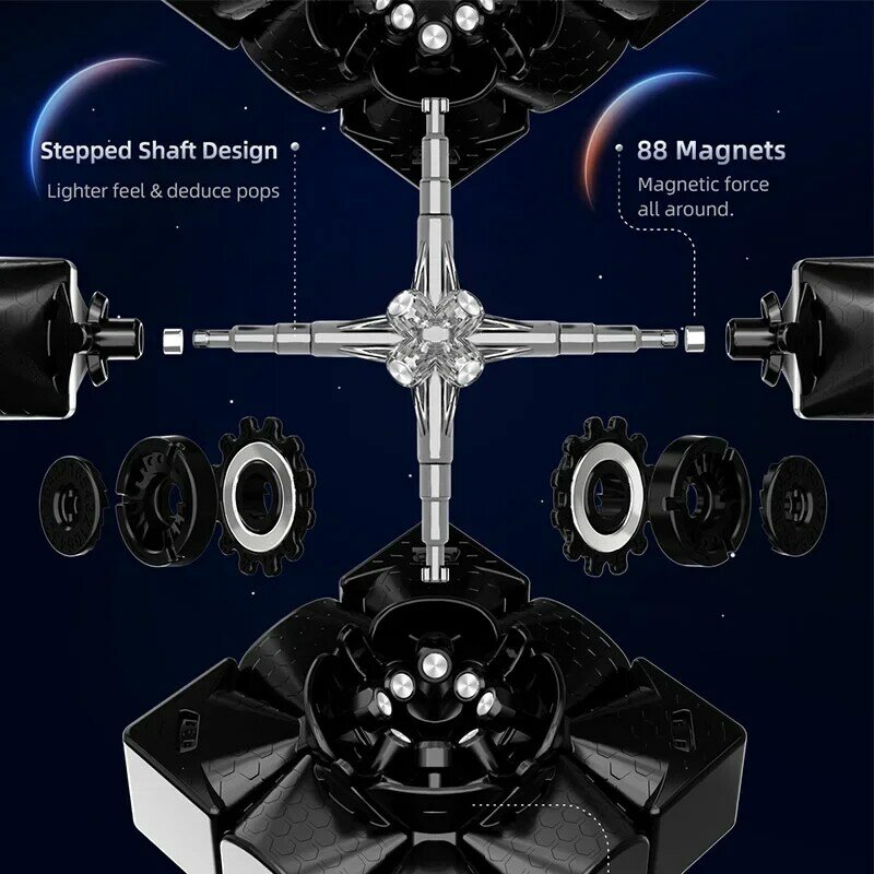 Magnetische 3X3X3 Maglev Magic Kubus 3*3 Speed Puzzel Fidget Kinderen Speelgoed Cubo