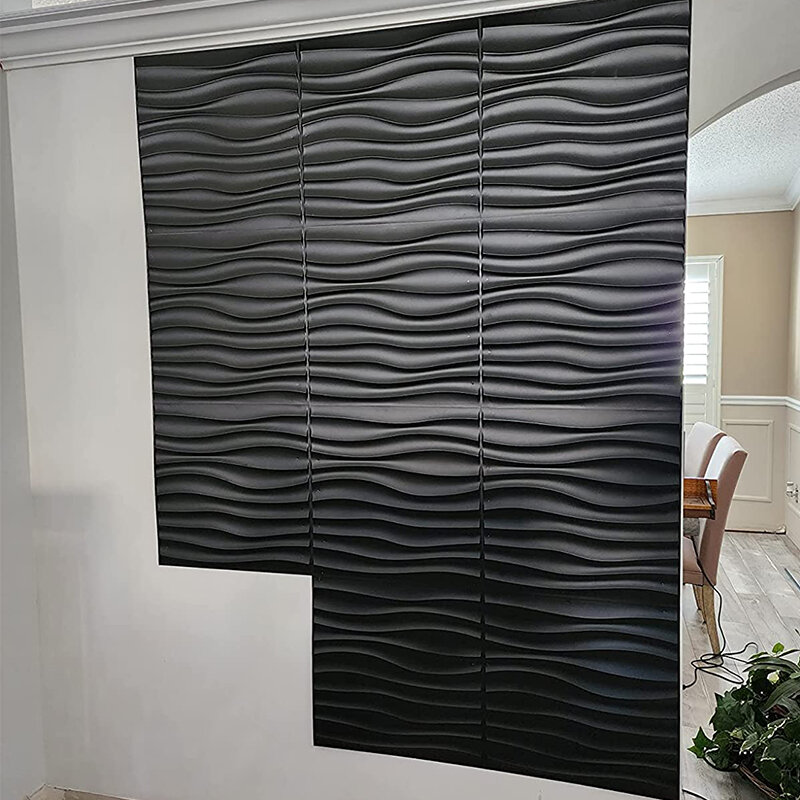 12 Pcs Super 3D Art Wall Panel PVC Waterproof renovation 3D wall sticker Tile Decor Diamond Design DIY Home Decor11.81''x11.81''