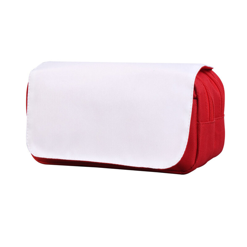 Sublimation Blank Pencil Bags Cosmetic Bag Large Capacity Multi-Layered Zipper Makeup Bags Pencil Case For Heat Transfer Print