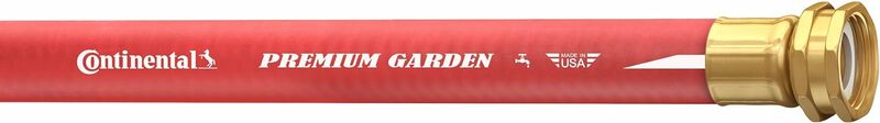 Continental ContiTech-20582672 Premium Garden Red Heavy Duty Hot Water Garden Hose 5/8" ID x 50' Length MXF GHT