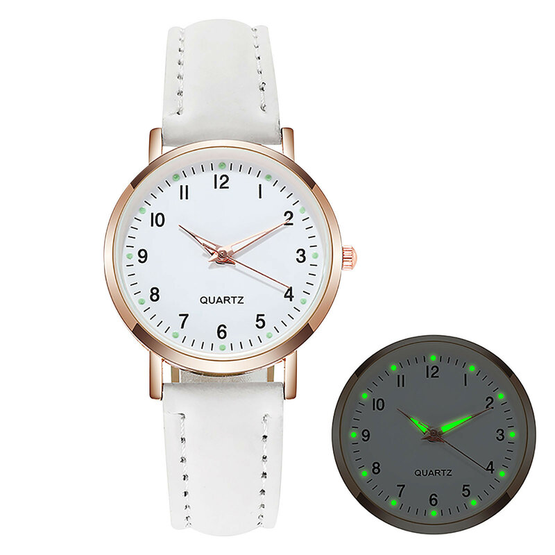 Jam tangan mode wanita jam tangan kasual kulit sabuk jam tangan wanita simpel Dial kecil jam kuarsa Gaun jam tangan Reloj Mujer 2023