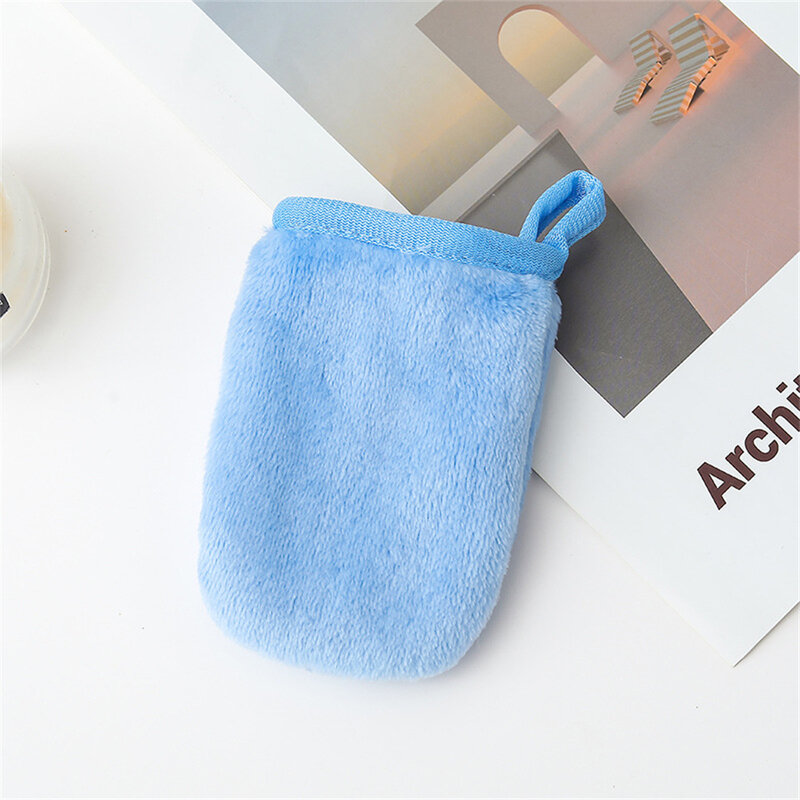 Face Deep Cleaning Pads Reusable Makeup Remover Glove Soft Microfiber Cleansing Makeup Removing Gloves Cleaning Towel Facial