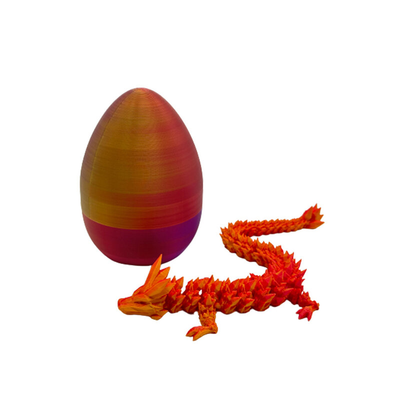 Cetakan 3D telur naga kristal naga aktivitas bersama ornamen hadiah Paskah cetakan dinosaurus
