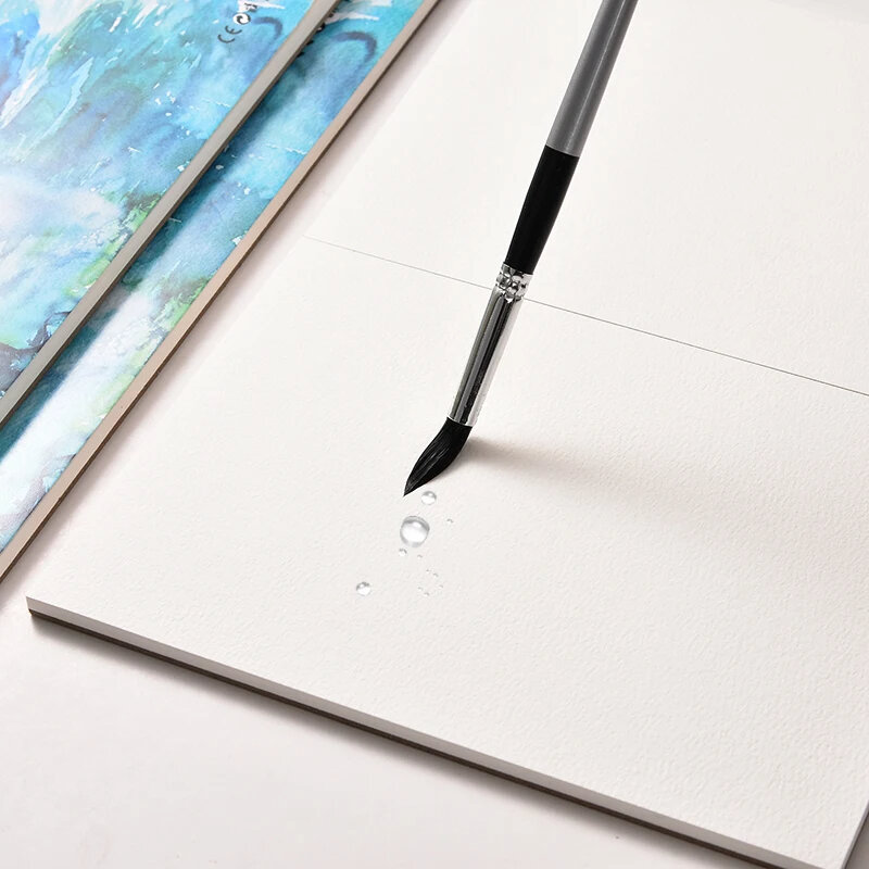 Cuaderno de bocetos de acuarela 100% algodón 300g/m2, libro de dibujo de Color agua para estudiantes, papel de dibujo, suministros de arte para artistas