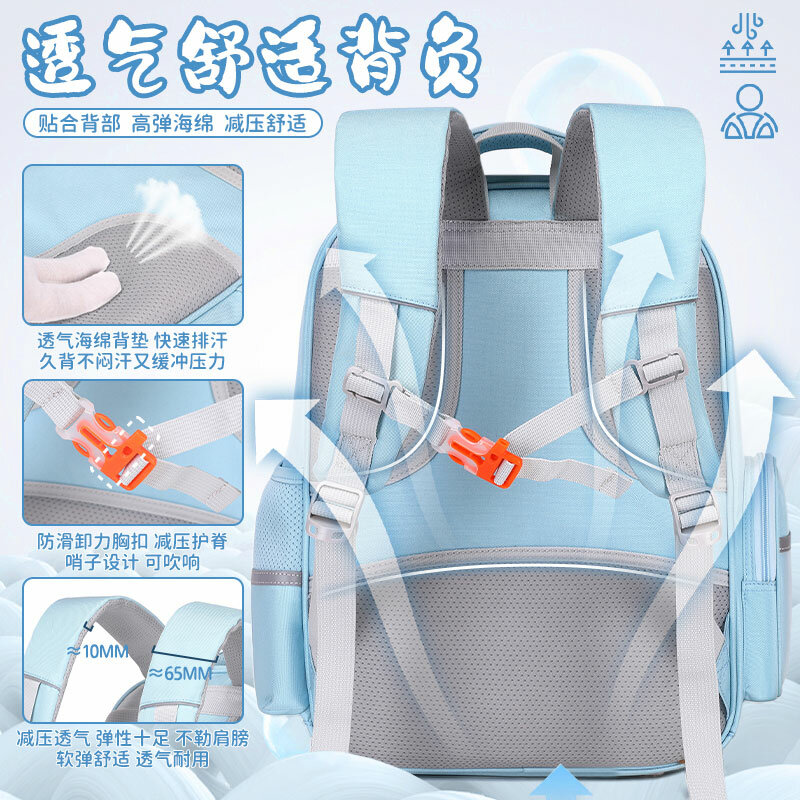 Sanrio-mochila escolar para estudiantes Melody, resistente a las manchas, informal, bonita, de dibujos animados, gran capacidad, impermeable