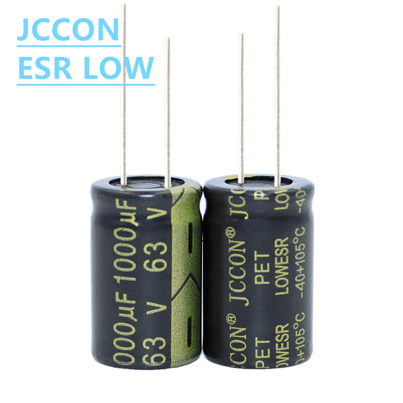 JCCON 알루미늄 전해 캐패시터, 고주파, 낮은 ESR, 낮은 저항 커패시터, 63v680uf, 13x25, 63v1000uf, 16x25, 1 개