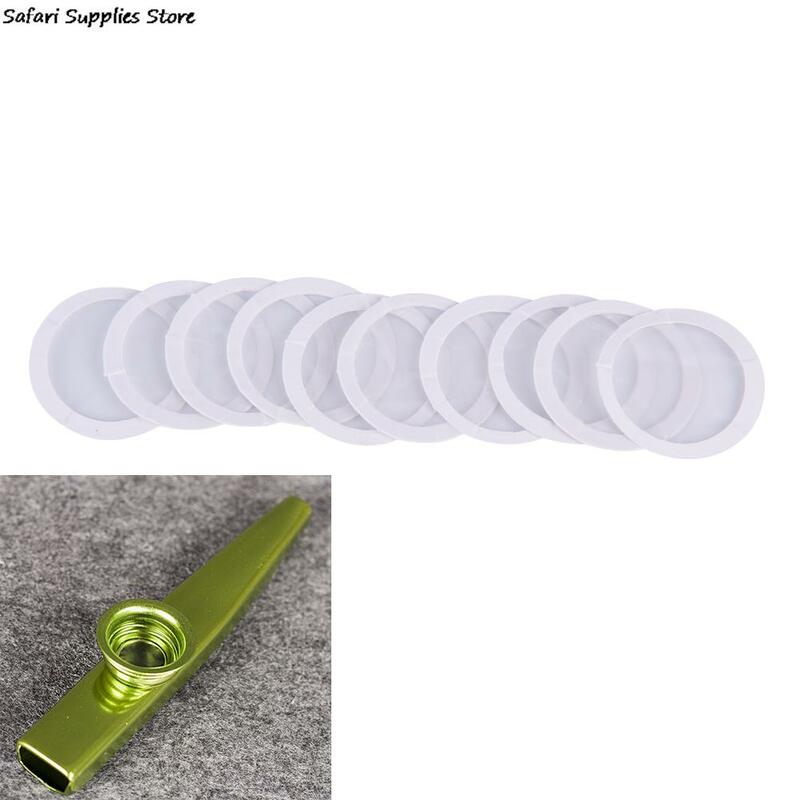 Diafragma de membrana de flauta g8, 10 peças de diâmetro 20mm padrão comuns tamanho, acessórios kazoo