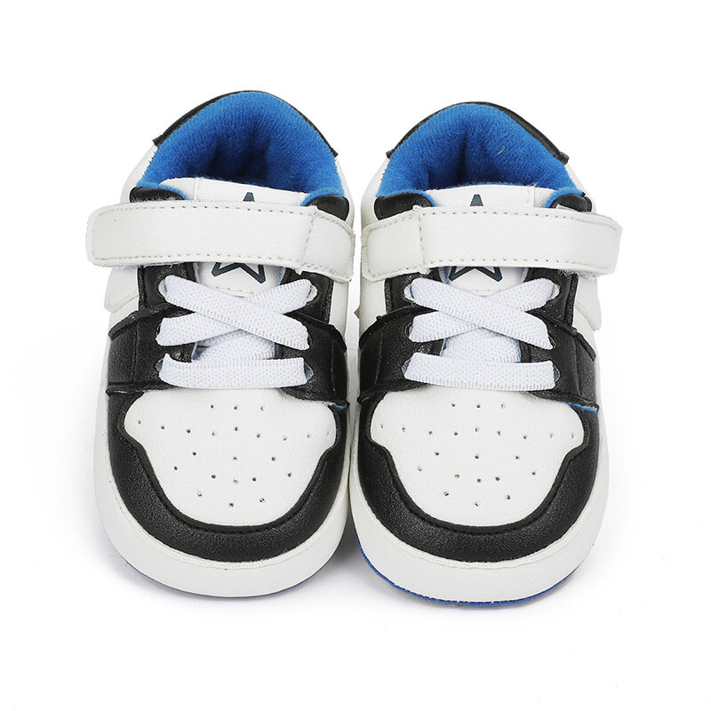 Chaussures décontractées en toile de coton pour bébés garçons, semelle souple, chaussures de marche pour nouveau-nés et tout-petits