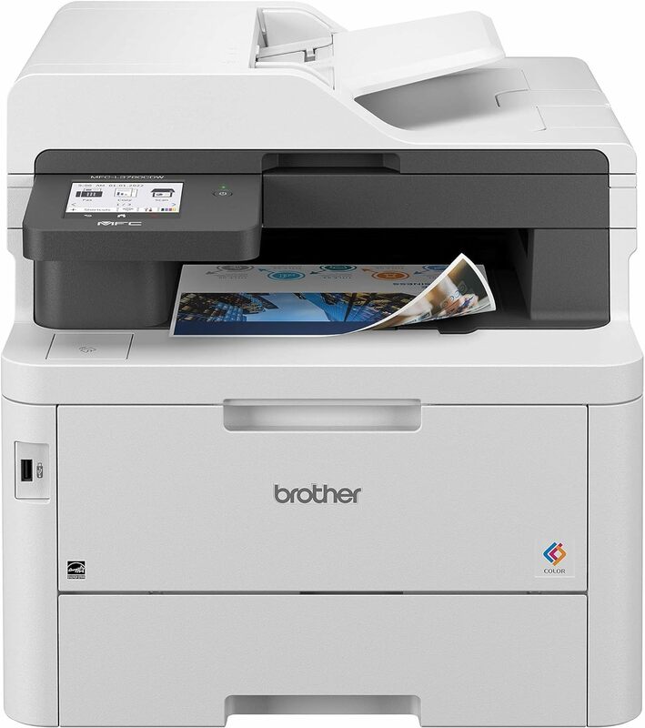 Brother-Impresora inalámbrica todo en uno, dispositivo Digital a Color, con salida de calidad láser, Copia dúplex de paso único, incluye Brother MFC-L3780CDW