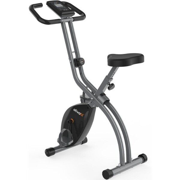 ATIVAFIT-bicicleta estacionária dobrável, bicicleta ergométrica dobrável, ciclismo indoor, treino em casa