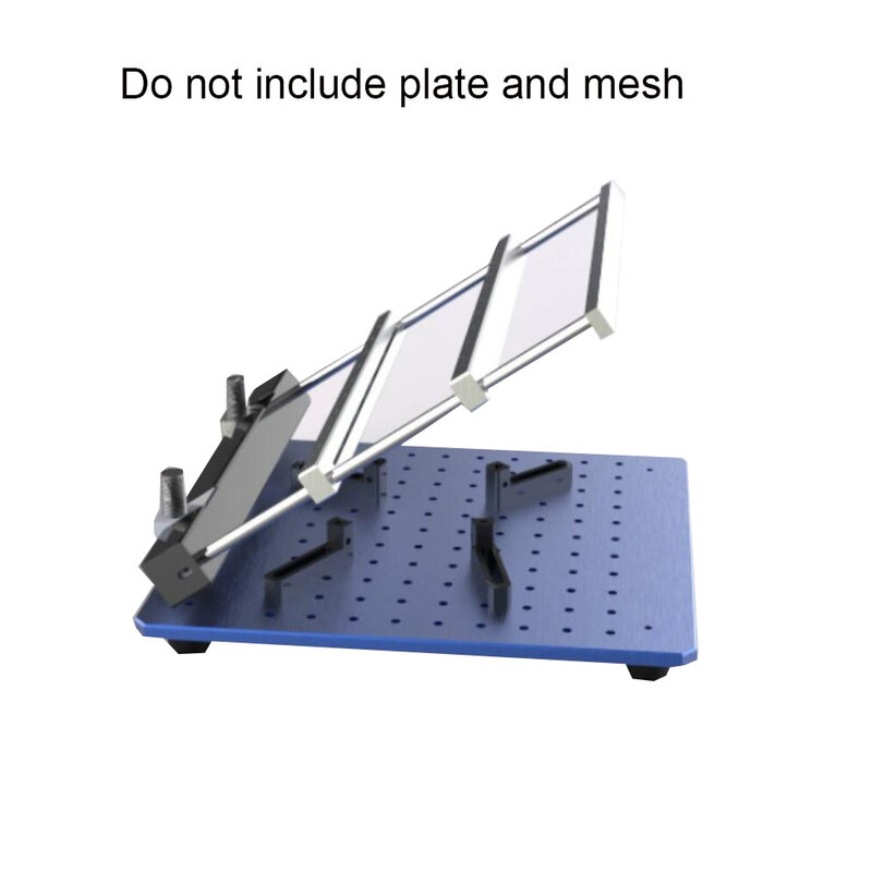 Mesa de impresión de pasta de soldadura de malla de acero PCB, máquina de serigrafía Manual pequeña SMT precisa, 170mm x 170mm, la mejor impresión