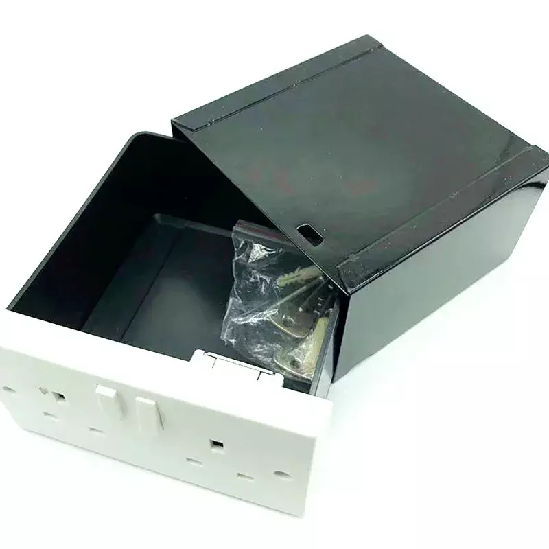 NEW Arrival Private Money Box Imitation Double Plug Socket Wall Diversion Box Security Secret Hidden Stash Safe Tools