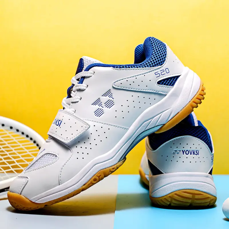 Unisex Lace-Up sapatos de badminton, antiderrapante, resistente ao desgaste, tênis, respirável, moda, Athleleisure, EVA, novo
