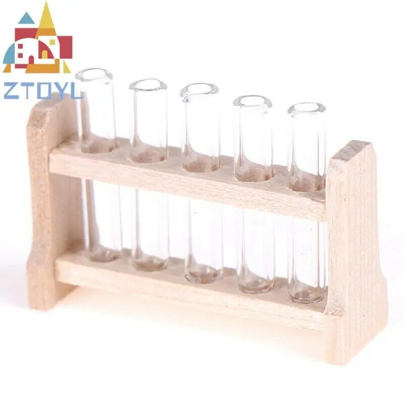 1:12 czytelnia akcesoria laboratoryjne domek dla lalek miniaturowy test laboratoryjny z szafka drewniana domek dla lalek
