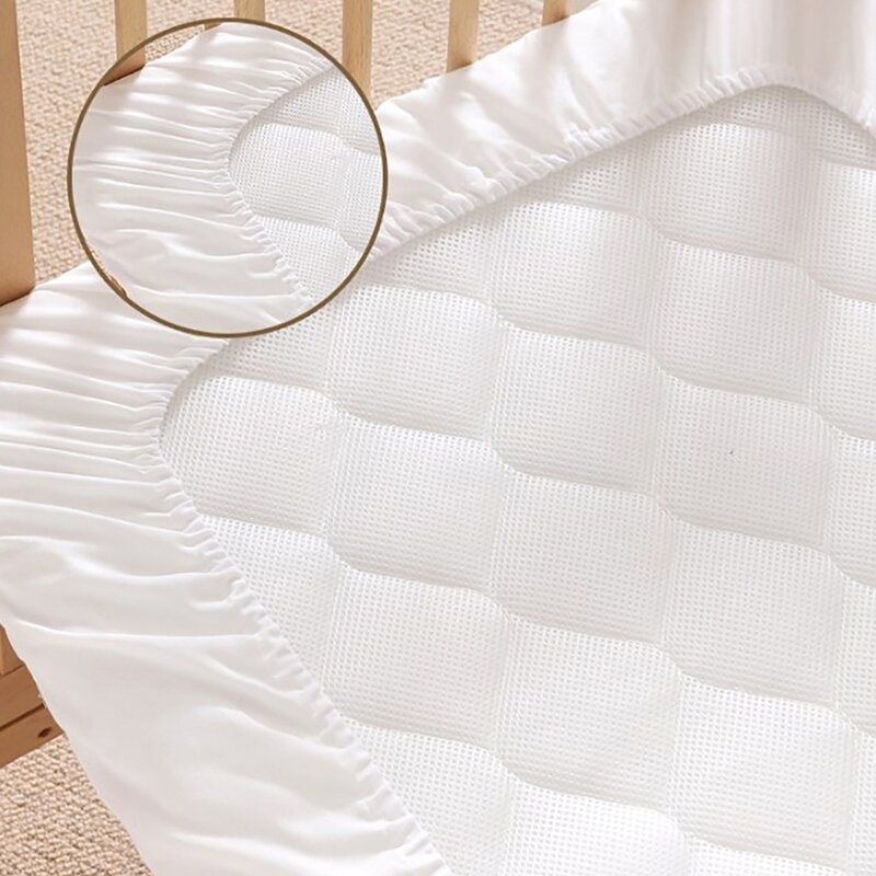Protetores colchão lençol berço para bebê, protetor cama infantil