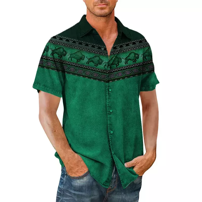 Рубашка с коротким рукавом, летние мужские модные повседневные топы, Лидер продаж 2023, новинка, удобная мягкая дышащая ткань
