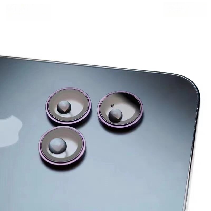 Protecteur d'objectif d'appareil photo 3D en métal, film de protection pour iPhone 15 14 Plus 15 Pro Max 15Pro