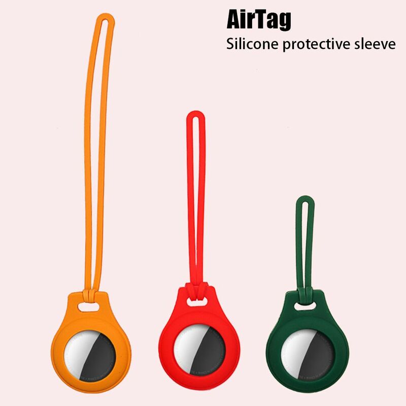 Protection Shockproof Anti-fall Strap For Airtags Tracker Protector Silicone Cover Protective Case For AirTags