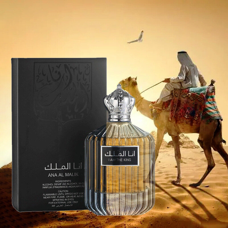 Dubai Prince Men Perfume Oil 100ML Cologne Long lasting Light Fragrance Fresh Desert Flower Arabian Essential Oil Health Beauty