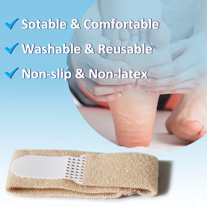 Pexmen 1/2/5/10 Buah Hammer Toe Straightener Toe Splints Bantalan Perban untuk Mengoreksi Pelindung Jari Kaki Yang Bengkok & Tumpang Tindih