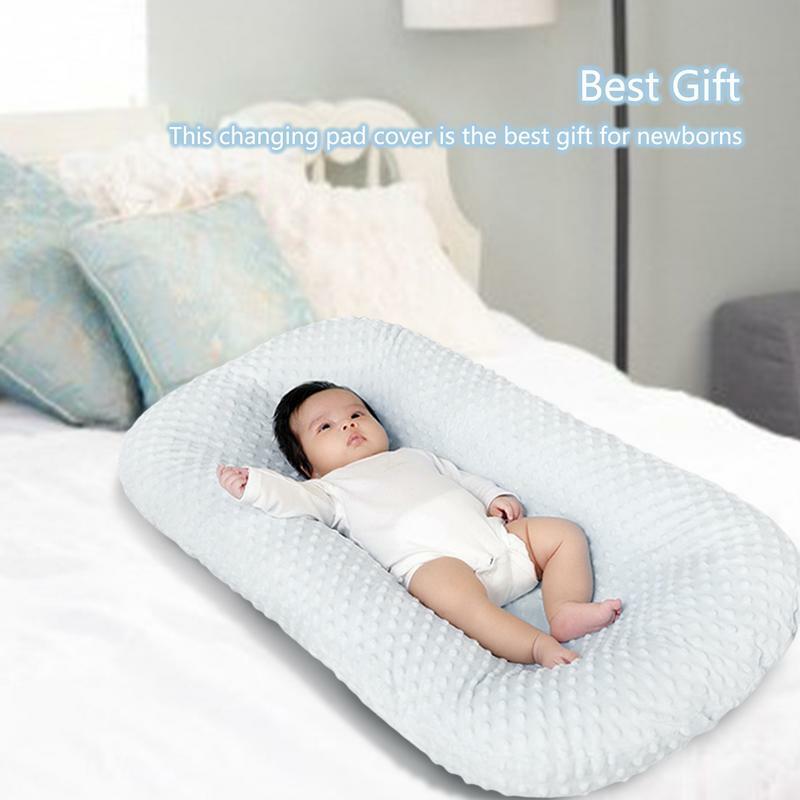Baby Windel Wickel auflage 74x45cm tragbare elastische Baby Neugeborene Säugling gestrickt Schicht bezug für Bett Säuglings nest