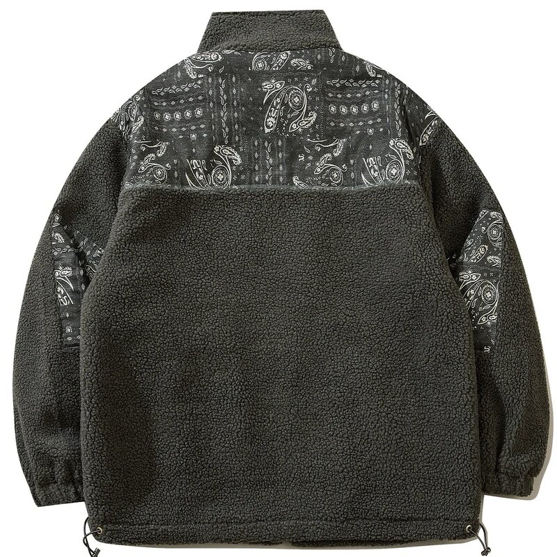 ฤดูหนาว Cashmere Jacket Zip Up Coat Vintage Oversize 2022 Flannel ผู้หญิงเกาหลีแฟชั่น Streetwear หลวมผ้าขนสัตว์ Outwear