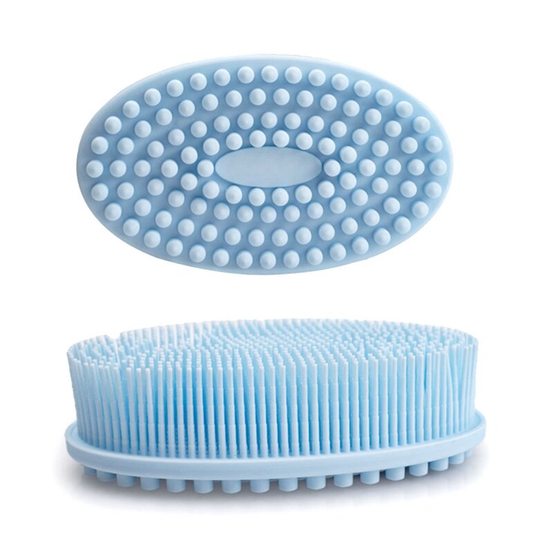 Silicone Body Scrubber, Esfoliante Body Scrubber, Massagem Banho Shampoo Brush, 3 Pack